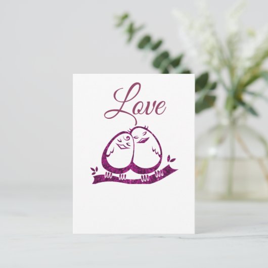 Liebe Postkarte (Stehend Vorderseite)