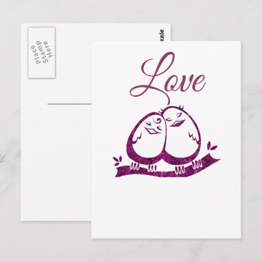 Liebe Postkarte (Vorne/Hinten)