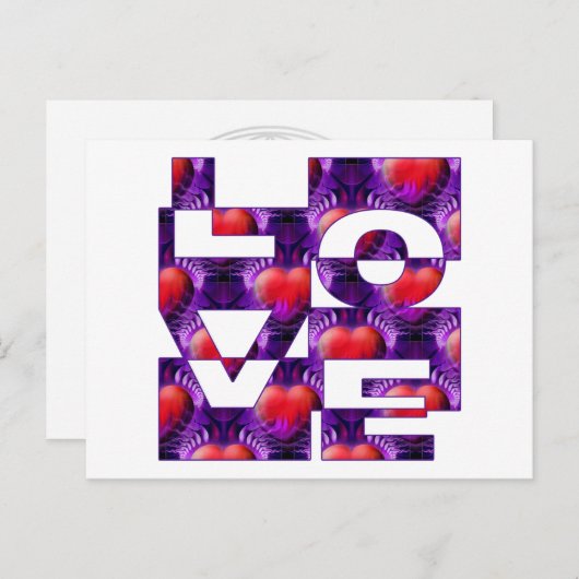 LIEBE POSTKARTE (Vorne/Hinten)