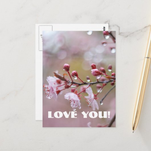 Liebe Postkarte (Vorderseite/Rückseite Beispiel)