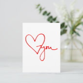 Liebe Postkarte (Stehend Vorderseite)