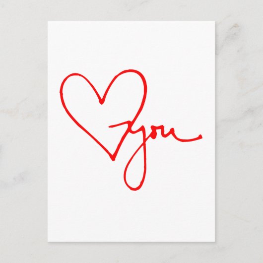 Liebe Postkarte (Vorderseite)