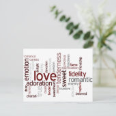 Liebe Postkarte (Stehend Vorderseite)
