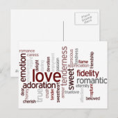 Liebe Postkarte (Vorne/Hinten)