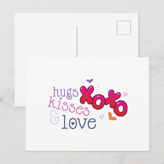 Liebe Postkarte (Vorne/Hinten)