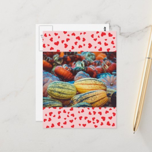 Liebe Postkarte (Vorderseite/Rückseite Beispiel)