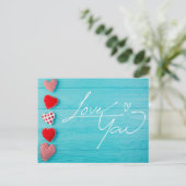 Liebe Postkarte (Stehend Vorderseite)