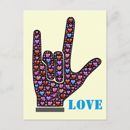 Liebe Postkarte (Vorderseite)