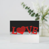 Liebe Postkarte (Stehend Vorderseite)
