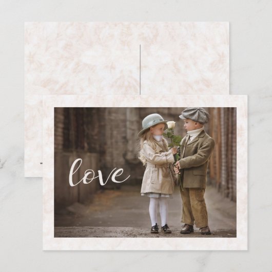 Liebe Postkarte (Vorne/Hinten)