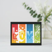 Liebe Postkarte (Stehend Vorderseite)