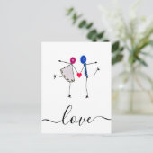 Liebe Postkarte (Stehend Vorderseite)