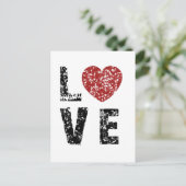 Liebe Postkarte (Stehend Vorderseite)