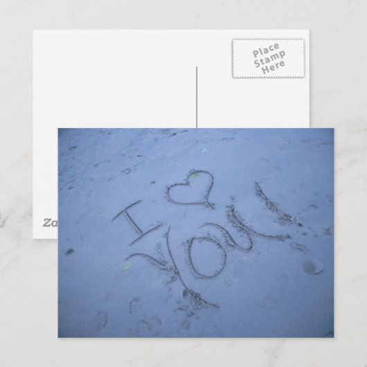 Liebe Postkarte (Vorne/Hinten)