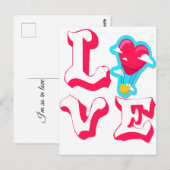 Liebe Postkarte (Vorne/Hinten)