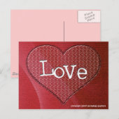 Liebe Postkarte (Vorne/Hinten)