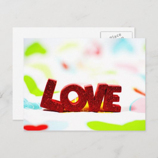 Liebe Postkarte (Vorne/Hinten)