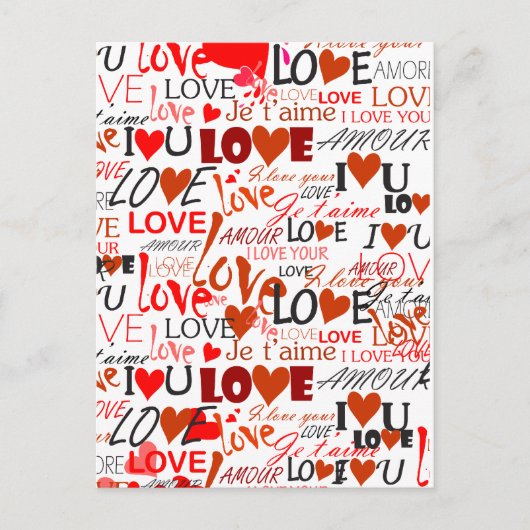 Liebe Postkarte (Vorderseite)