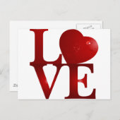 LIEBE POSTKARTE (Vorne/Hinten)
