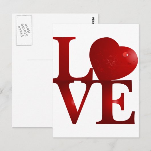 LIEBE POSTKARTE (Vorne/Hinten)