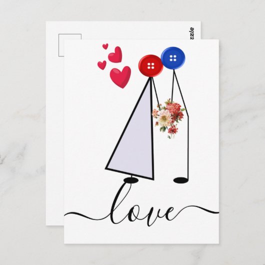 Liebe Postkarte (Vorne/Hinten)