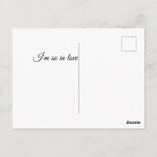 Liebe Postkarte (Rückseite)