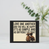 Liebe Postkarte (Stehend Vorderseite)