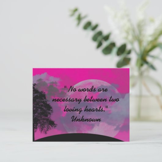 LIEBE POSTKARTE (Stehend Vorderseite)