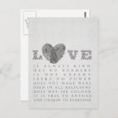 Liebe Postkarte (Vorne/Hinten)