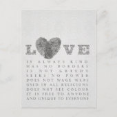 Liebe Postkarte (Vorderseite)