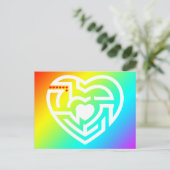 Liebe Postkarte (Stehend Vorderseite)