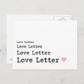 Liebe Postkarte (Vorne/Hinten)