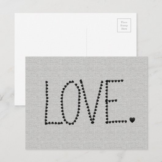 Liebe Postkarte (Vorne/Hinten)