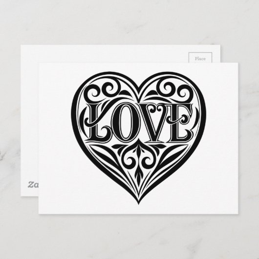 Liebe Postkarte (Vorne/Hinten)