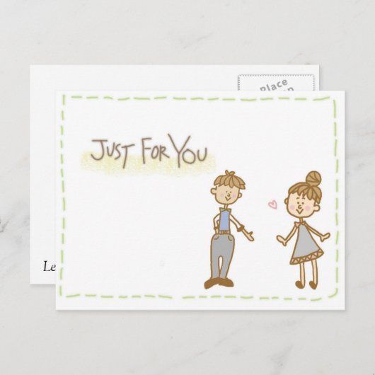 Liebe Postkarte (Vorne/Hinten)