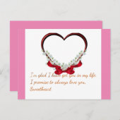 Liebe Postkarte (Vorne/Hinten)