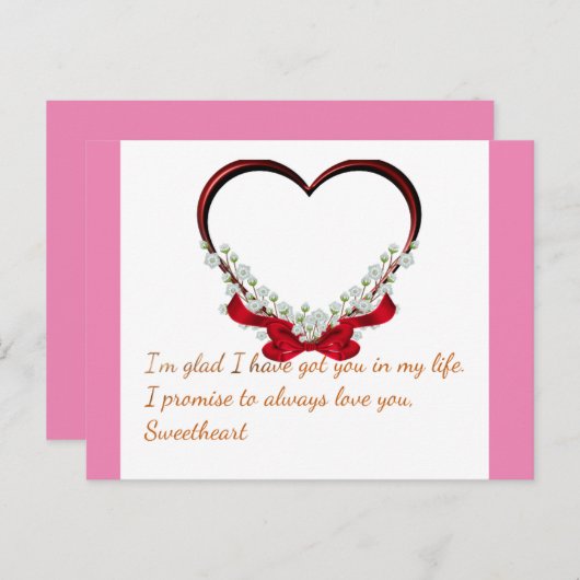 Liebe Postkarte (Vorne/Hinten)