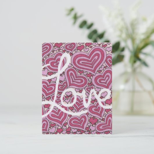 Liebe Postkarte (Stehend Vorderseite)