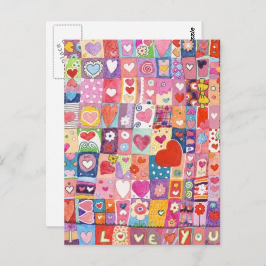 Liebe Postkarte (Vorne/Hinten)