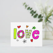 Liebe Postkarte (Stehend Vorderseite)