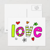 Liebe Postkarte (Vorne/Hinten)