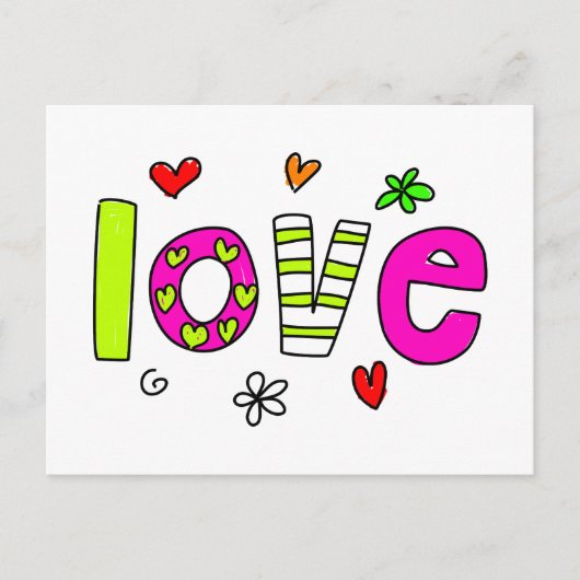 Liebe Postkarte (Vorderseite)