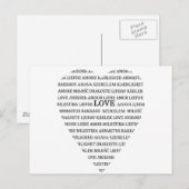Liebe Postkarte (Vorne/Hinten)