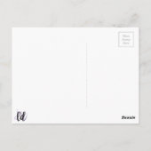 Liebe Postkarte (Rückseite)