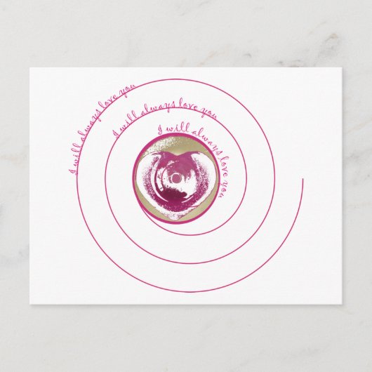 Liebe Postkarte (Vorderseite)