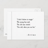 Liebe Postkarte (Vorne/Hinten)