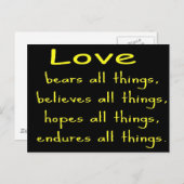 Liebe Postkarte (Vorne/Hinten)