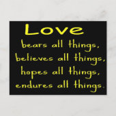 Liebe Postkarte (Vorderseite)