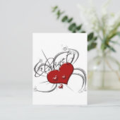 Liebe Postkarte (Stehend Vorderseite)