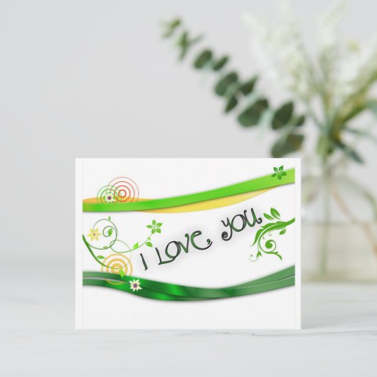 Liebe Postkarte (Stehend Vorderseite)